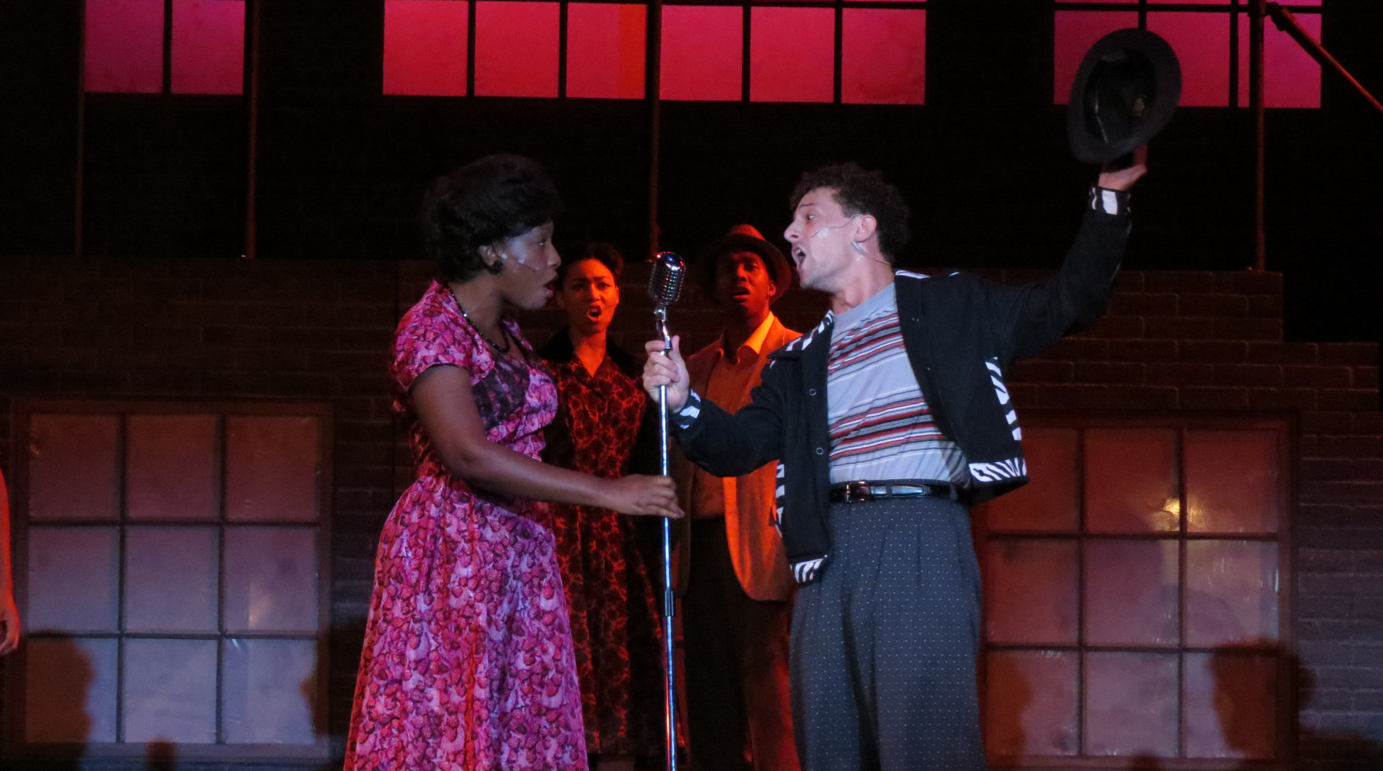 Aya Wallace as Felicia and Zak Casca as Huey in the RLT production of "Memphis", August 2016
