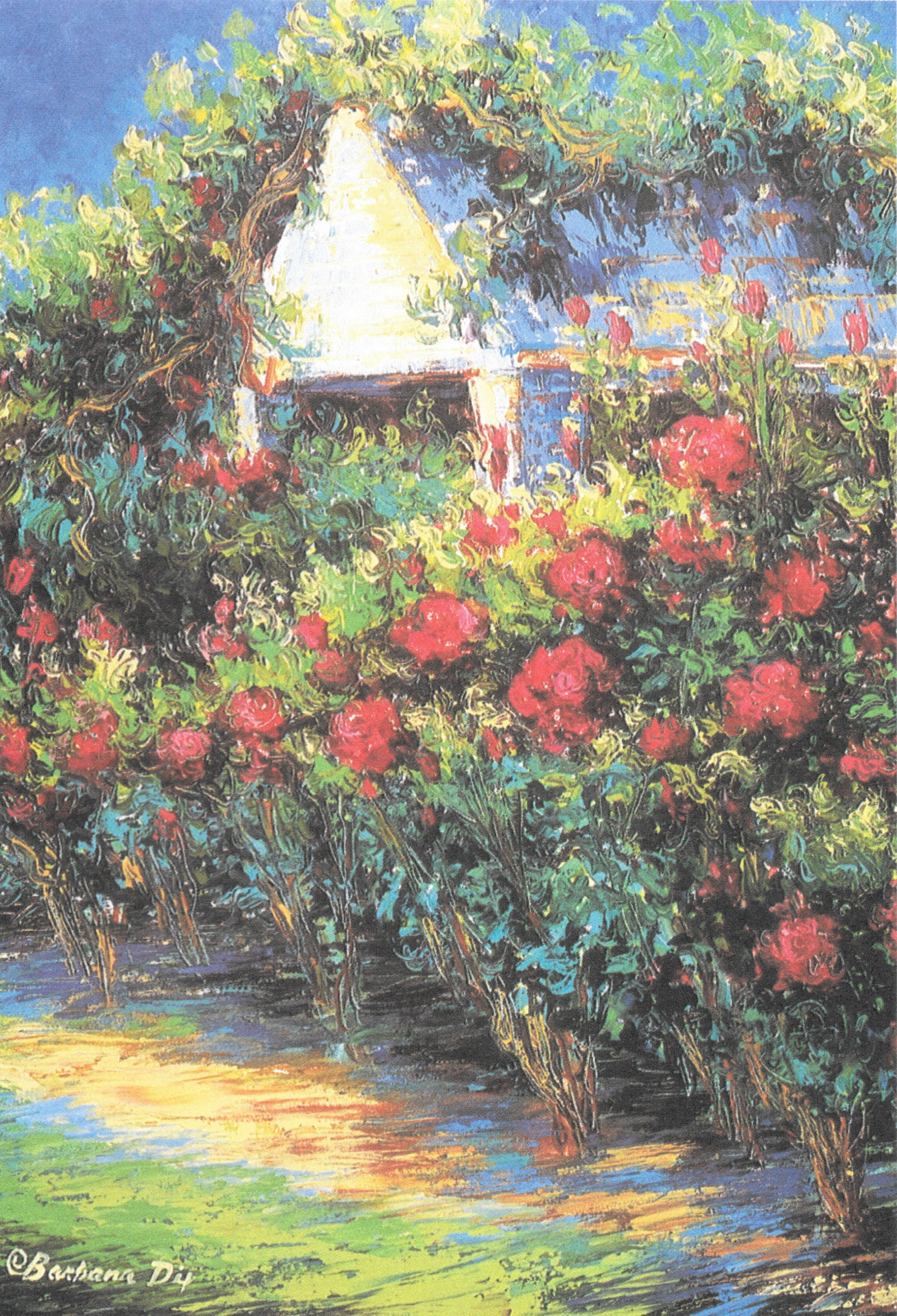 The Rose Garden in Spring - Barbara Dix
