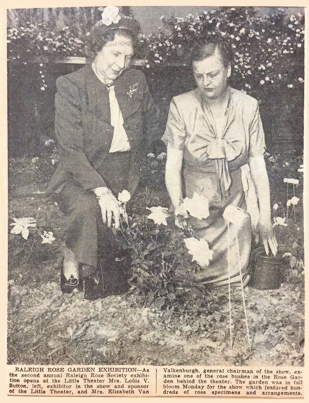 Cantey Veneble Sutton and Mrs. Elizabeth Van Valkenburgh