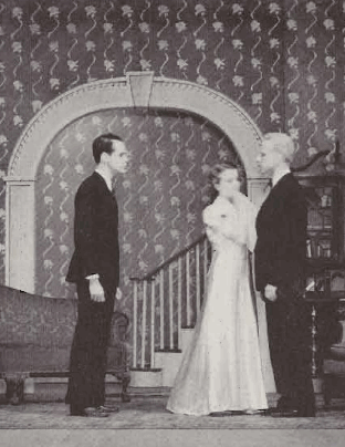 Sam Leager confronts Helen Bailey and Joseph Moye in Coquette (1937)
