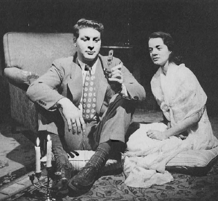 Saravette Royster with Gil Bullard in The Glass Menagerie (1948).