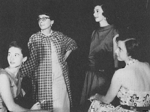 Barbara Mitchell (far left) and friends in Susan and God (1953)
