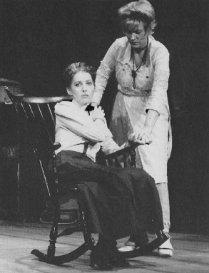 Margaret Burns (seated) and Lou Vigneault in The Rope Dancers (1966-1967).