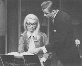 Ann League and Roland Lashley in The Private Ear And The Public Eye (1966-1967).