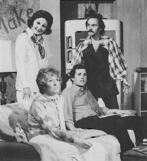 From Butterflies Are Free (1975-1976) left to right, Ann Dearing Lincoln, Paulette Dyson, Ron Jones and Rod Rich.