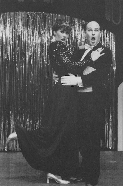From Cabaret (1984): Dan Mason with dance partner Karen Mangum-Wright.