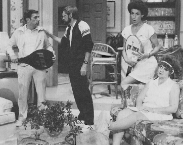 From California Suite (1984-1985): left to right, Bob Dean, Dennis Rogers, KC Crowe and Mary Pickering.