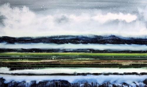 Blue Landscape by Connie Pappalardo