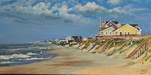 Topsail Beach by Galina Stockstill