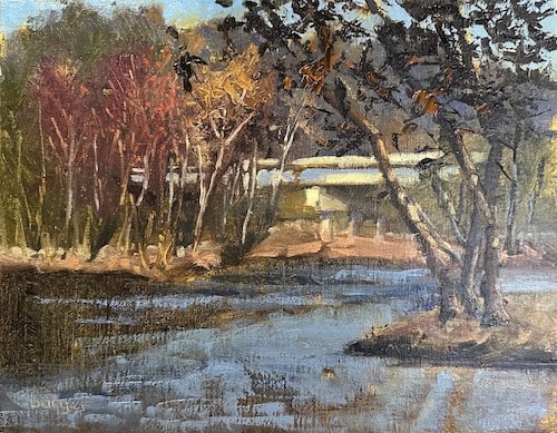 A Dam Painting, by Beth Barger