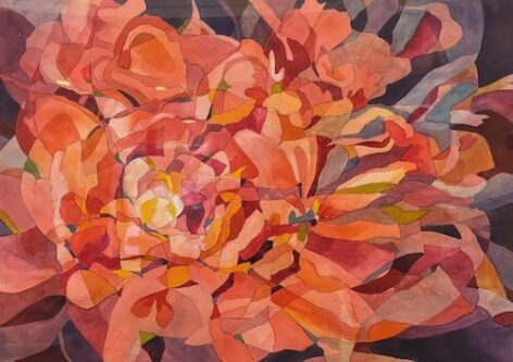 Peony Abstract by Suzanne Hetzel